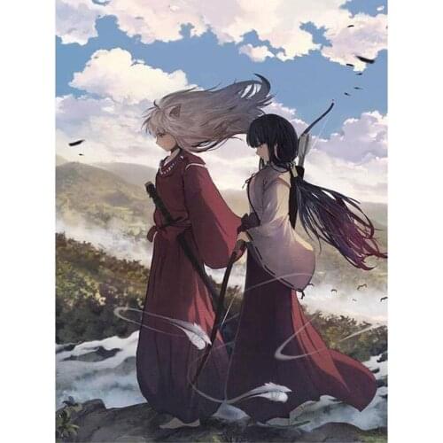 Inuyasha Anime Picture Diamond Painting DIY 5D Diamond Mosaic Cross Stitch Embroidery For Home decor