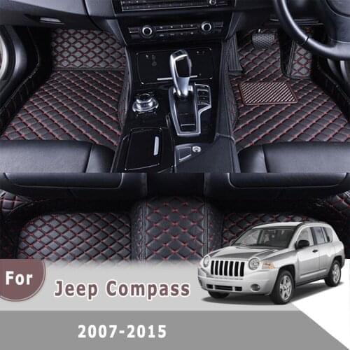 RHD Carpets For Jeep Compass 2015 2014 2013 2012 2011 2010 2009 2008 2007 Car Floor Mats Auto Dash Rugs Interior Accessories