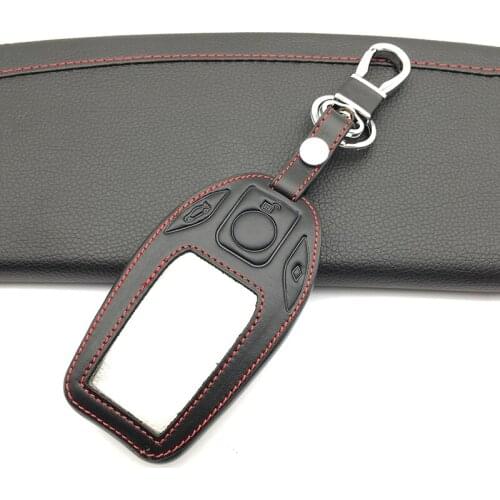 Leather Car Key Case For BMW 5 7 Series G11 G12 G30 G31 G32 i8 I12 I15 G01 X3 G02 X4 G05 X5 G07 X7 LED Display Cover Accessories