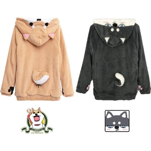Anime Lovely Muco Pullover Girls Hoodies Top Warm Long Sleeve Hoodie Sweatshirt Winter Boys Cute Muco Hoodies Cosplay Costumes