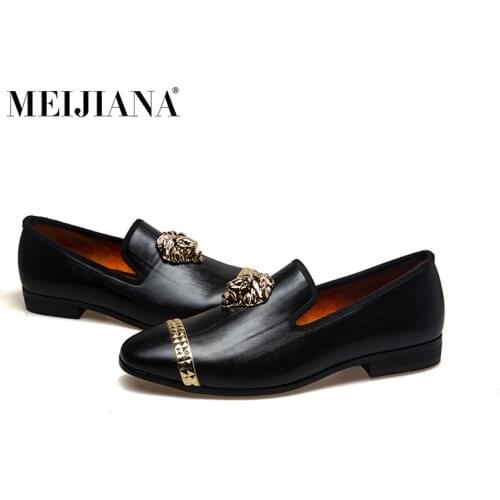 MEIJIANA Men Shoes luxury Brand Moccasin Leather Casual Driving Oxfords Shoes Men Loafers Moccasins Italian Shoes for Men