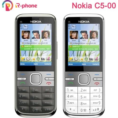 NOKIA C5-00 C5 Refurbished Mobile Phone Cellphone English Hebrew Arabic Russian Keyboard Original Unlocked