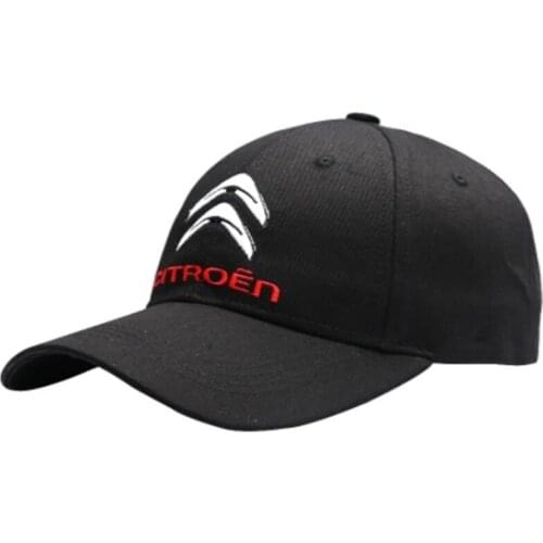 New Fashion 3D CITROEN Black Hat Cap Car logo MOTO GP Racing F1 Baseball Cap Hat Adjustable Casual Trucket Hat