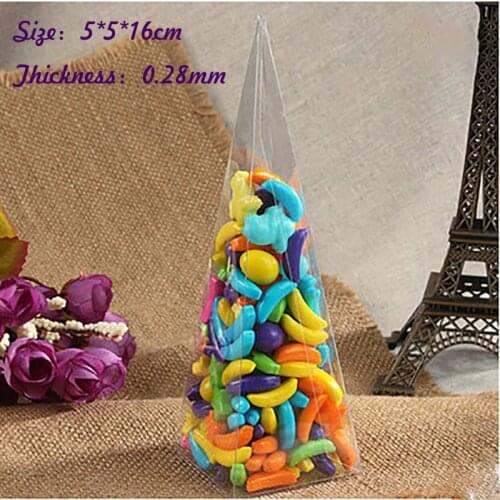 Wholesale Cone Shaped Size:5*5*16cm Thickness:0.25mm Clear PVC Box Packing Gift/Candy Transparent Model Display Box