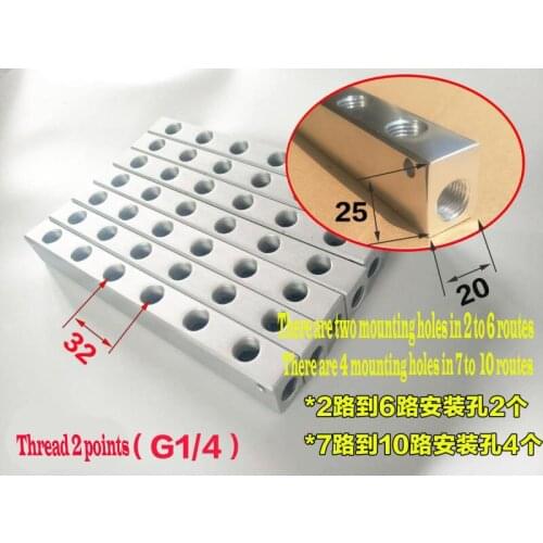 Pneumatic fittings Manifold Thread Connector Hose