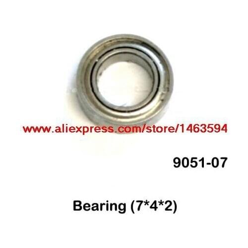 Wholesale Double Horse 9051 9051A DH9051 RC Helicopter Spare Parts Bearings 7*4*2 Free Shipping