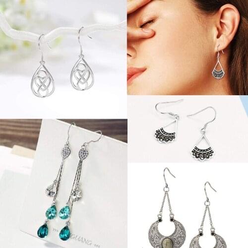 Sterling Silver Copper-plated Semi-finished 9-character Ear Hooks Handmade Diy Earrings Ear Jewelry Accessories N2UE