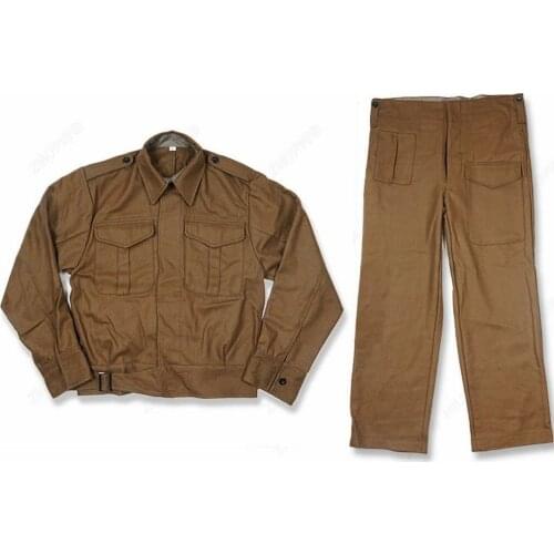 Tomwang2012. WWII UK BRITISH ARMY P-37 WINTER UNIFORM WOOL SOLDIERS COAT PANTS SET MILITARY UNIFORM
