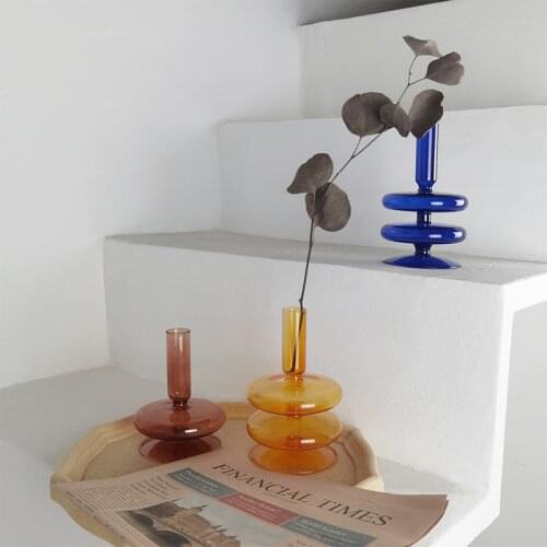 Flower Vase For Wedding Decor Centerpiece Glass Vase Rose Table Ornaments Desktop Tabletop Vases For Flowers