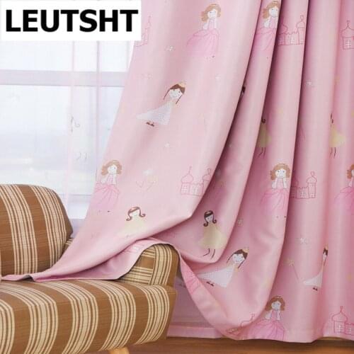 Blackout Pink Curtains for Girls Room Kids Children Curtains Blackout Bedroom Curtain Drapes Windows Treatment