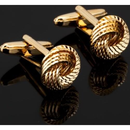 Groom wedding dress design twist Cufflinks mens shirts Cufflinks high quality gold knot Cufflinks jewelry