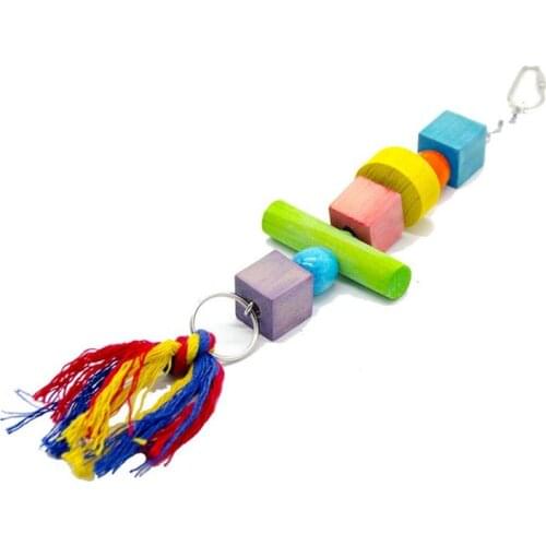 1PC Bird Block Toy Bite Resistant Bird Chewing Toy Cotton Rope Parrot Toy Bird Tearing Toy Parakeet Molar Toy Bird Accessories