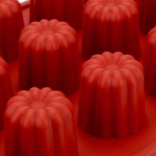 18 Cavity Small FLower Muffin Shape Candy Baking Silicone Cake Chocolate Mold