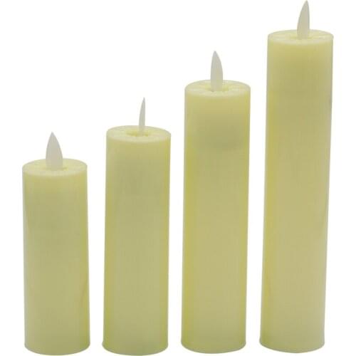 4 Pcs/Set Led Candle Simulation Flame Fake Candles for Home/Wedding/Christmas Decoration Battery-Operated Votive Candles