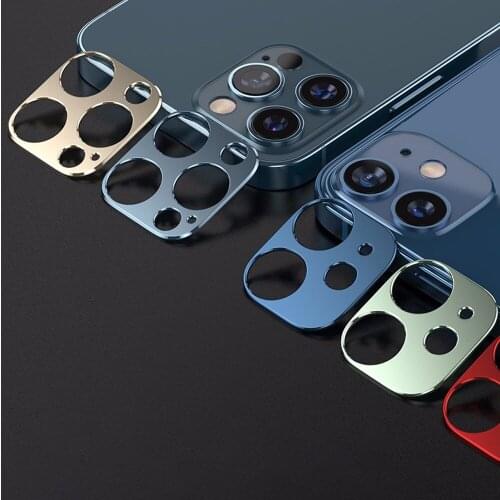 50 PCS Camera Lens Protective Film Metal Camera Len Protector Cover for iPhone 11 Pro Max