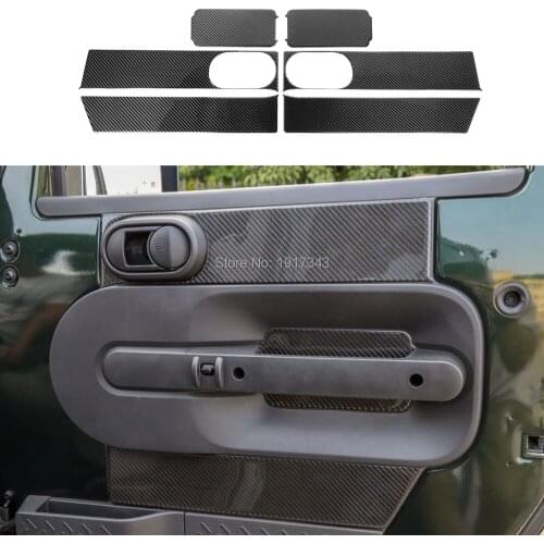 ABS Car Front Door Cover Guard Protect Decor for Jeep Wrangler JK 2007-2010 Car Styling Accessories