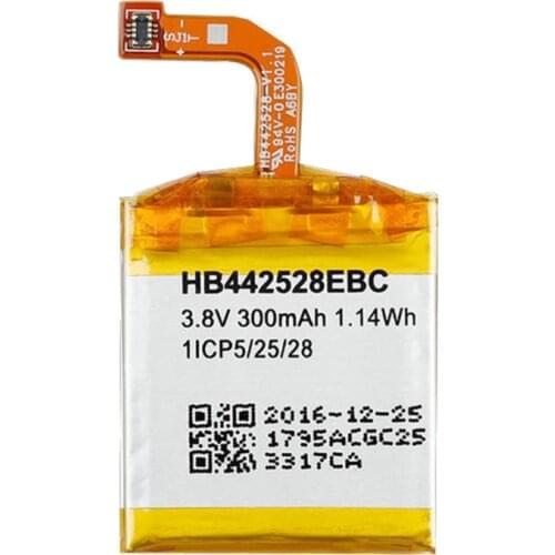 1x 300mAh HB442528EBC Replacement battery For HUAWEI Watch 1 Watch1 HB442528EBC Battery Batteries