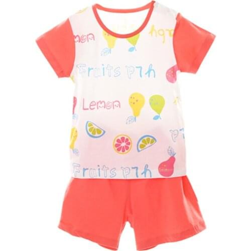 100% Cotton Childrens Sets Infant Kids Boys Clothes Children Clothing Sets Summer Baby Girls Clothes Character T-Shirt+Shorts