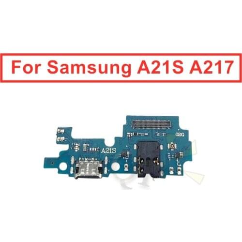 For Samsung Galaxy A21S A217 USB Charger Port Dock Connector PCB Board Ribbon Flex Cable Charging Port Component Replacement
