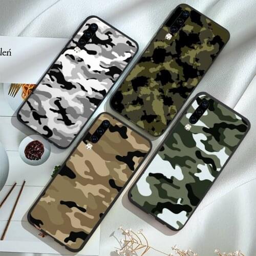 Camouflage Camo Army Phone Case For Huawei honor Mate P 9 10 20 30 40 Pro 10i 7 8 a x Lite nova 5t