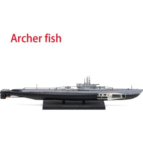 Diecast 1/350 Scale U.S. Navy Archer Fish 1945 Submarine Military Model Ship Model Static Display Adult Collection Toys for Boys
