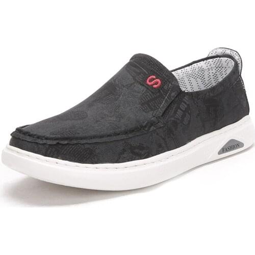 Mens Fashion Black Comfortable Canvas Sneakers New Arrivals Vulcanize Shoes Men Outdoor Trainers Casual Shoes Zapatillas Hombre