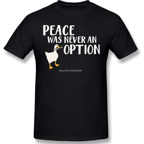 Rengoku Goose Game Wording T-Shirt Men Cotton Short Summer Sleeve Untitled Goose Games Funny Adventure Casual Shirts Loose