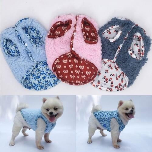Dog Clothing for Small Dog Clothes Cat Warm Winter Dog Coat Cotton Fleece Puppy Clothes Clothing French Bulldog Chihuahua XS-XL