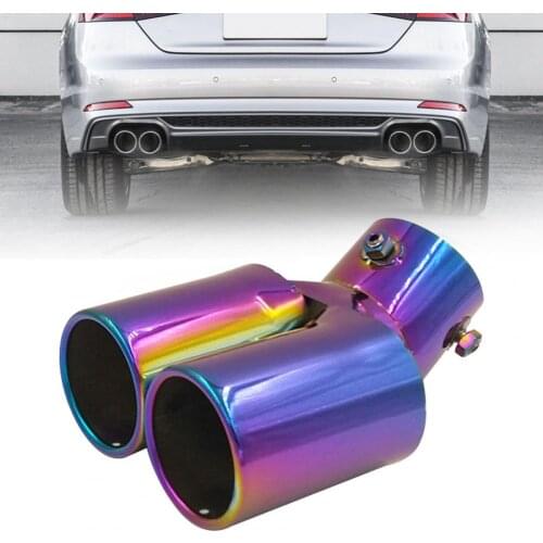 704C Car Exhaust Muffler Covers Dazzling Universal Stainless Steel Exhaust Pipe for Bluebird