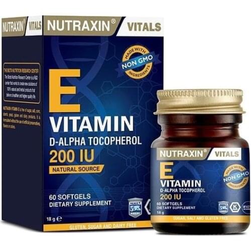 Nutraxin Vitamin E 200 IU 60 Capsules 386803677