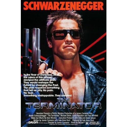Terminator Vintage Movie Art Film Print Silk Poster Home Wall Decor 24x36inch