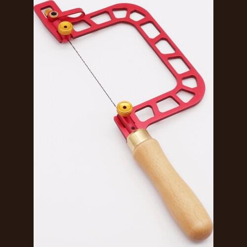 U-Shaped Hand Saw with Lever Tension Saw Hand Tool Spiral Saw Blade for Jewelry Tool Woodworking Tool