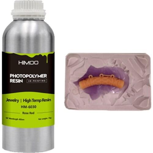 Himoo High Temperature Rubble Mold Resin Resistance 200 ℃ for Resin 3D Printer Curing Station Sparkmaker Acecure Castable Resin