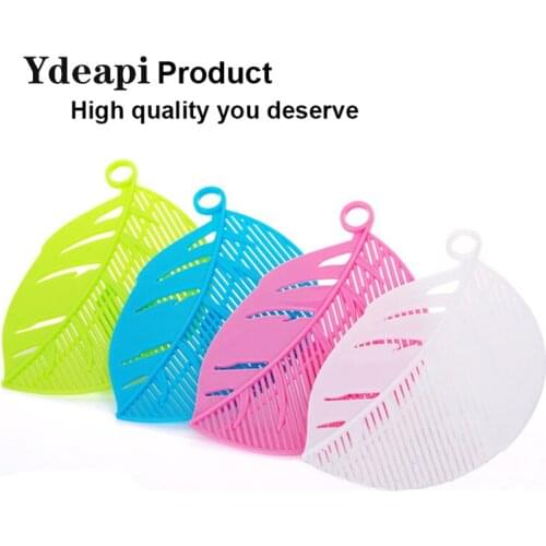 YDEAPI Leaf Shape Clean Rice Wash Sieve Beans Peas Cleaning Gadget Kitchen Clips Fruit & Vegetable Colanders Strainers Tool