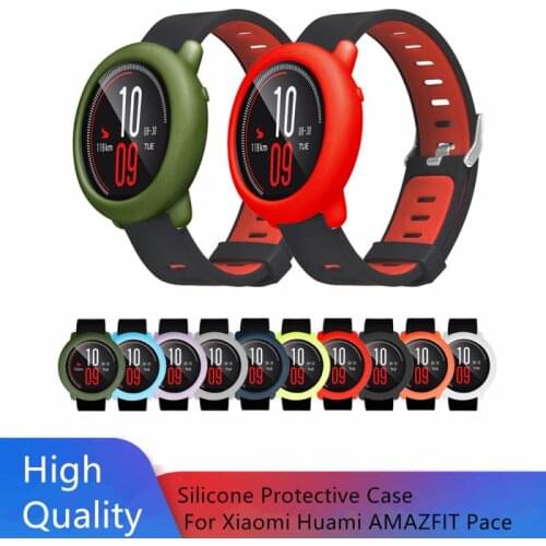 Case Cover Shell Silicone Protective For Xiaomi Huami AMAZFIT Pace Smart Watch Protection Case Replacement Accessaries