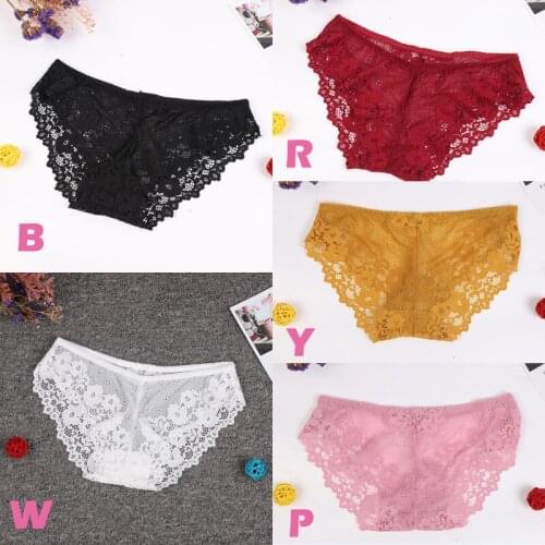 Women Fashion Cozy Lingerie Tempting Briefs Cotton Low Waist Cute Female Underwear