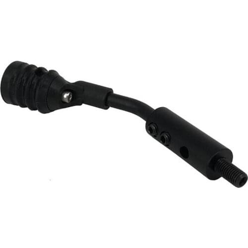 1pc Bent section Archery String stop Bracket Alloy and Rubber Stabilizer String Level Combo Vibration Balance Accessory