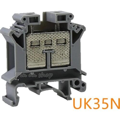 2pcs/lot UK-35N Din Rail Uneiversal Terminal Blocks Screw Type FREE SHIPPING