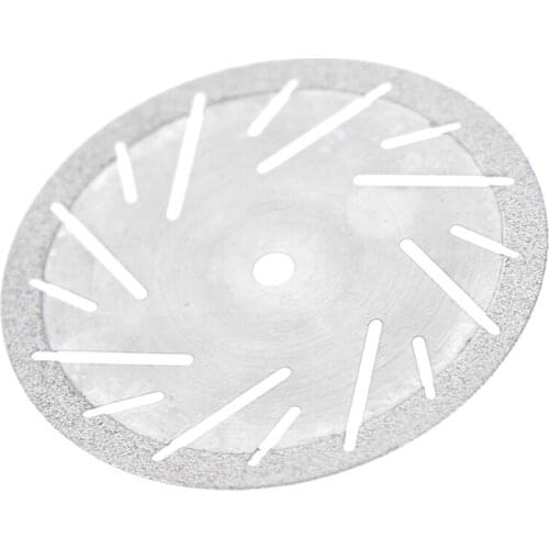 066E Diamond Cutting Discs Cut-Off Wheel Ultra-thin Double Sided Sand Diamond Cutting with Mandrel for Dentists Work