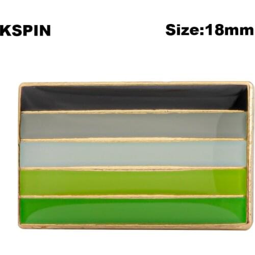 Aromantic Pride Flag Lapel Pin Badge Pin Brooch Icons XY0134-2
