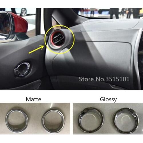 Car Air Conditioner Vent Outlet Cover Left + Right Decoration Interior Frame Trim 2pcs For Nissan NOTE 2017 2018 2019 2020
