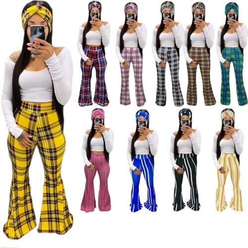 Echoine Print Wide Leg Pants Trousers Sexy High Waist Summer Women New 2021 Fashion Casual Female flare Pants Streetwear