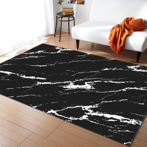 Black Concrete Crack Carpets for Bedroom Home Decor Carpets Kawaii Rugs and Carpets for Home Living Room Outdoor Rug