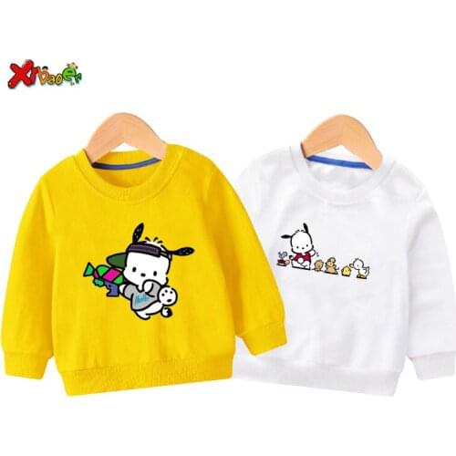 Kids Hoodies sweatshirt Cartoon pochacco rabbit autumn cotton Baby Clothing Children little Girls toddler white clothes 4 years