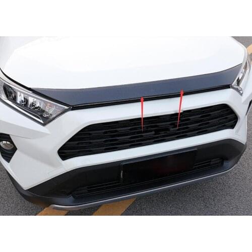 For Toyota Rav4 2019 2020 2021 Car Accessories Hood Engine Decoration Cover Trim Stainless Steel Exterior Modification YJ C