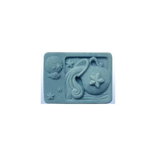 Handmade soap silica gel mould candle soap mould silicone mold for DIY Aquarius constellation