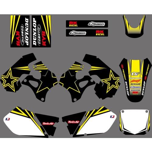 Motorcycle Team Graphics Backgrounds Decals Stickers For Suzuki RM125 RM250 RN 125 250 1996 1997 1998