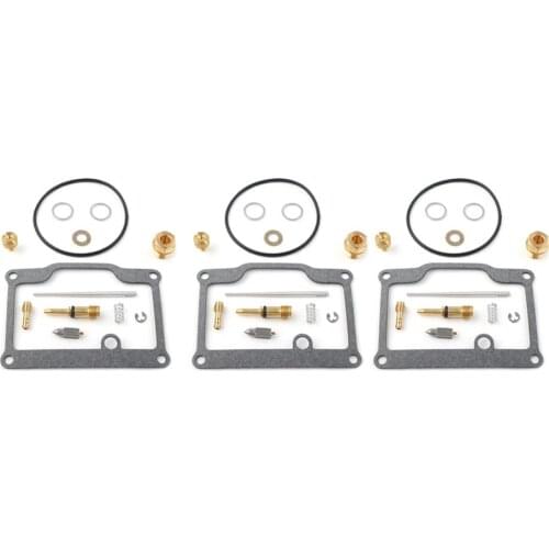 3 Sets Motorcycle Carburetor Carb Rebuild Kits Repair Sets For Suzuki GT550 1974 1975 1976 1977