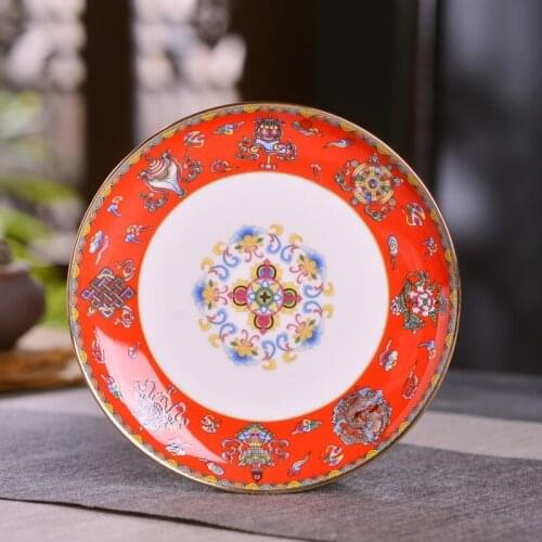 Ceramics Dinner Steak Plate Fresh Fruit Salad Container Snacks Dish Wedding Gift 6 Inches Kitchen Utensils Bone China Tableware