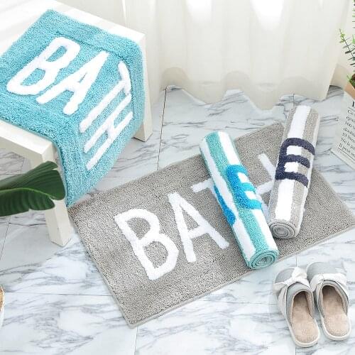 Home Mat Room Area Rug Floor Carpet Microfiber Rug Carpet Indoor Bathroom Floor Mat Anti-slip Water Absorbent Machine Washable